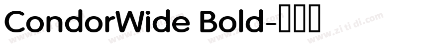 CondorWide Bold字体转换